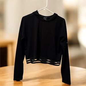 Sporty Black Women's Hoodie